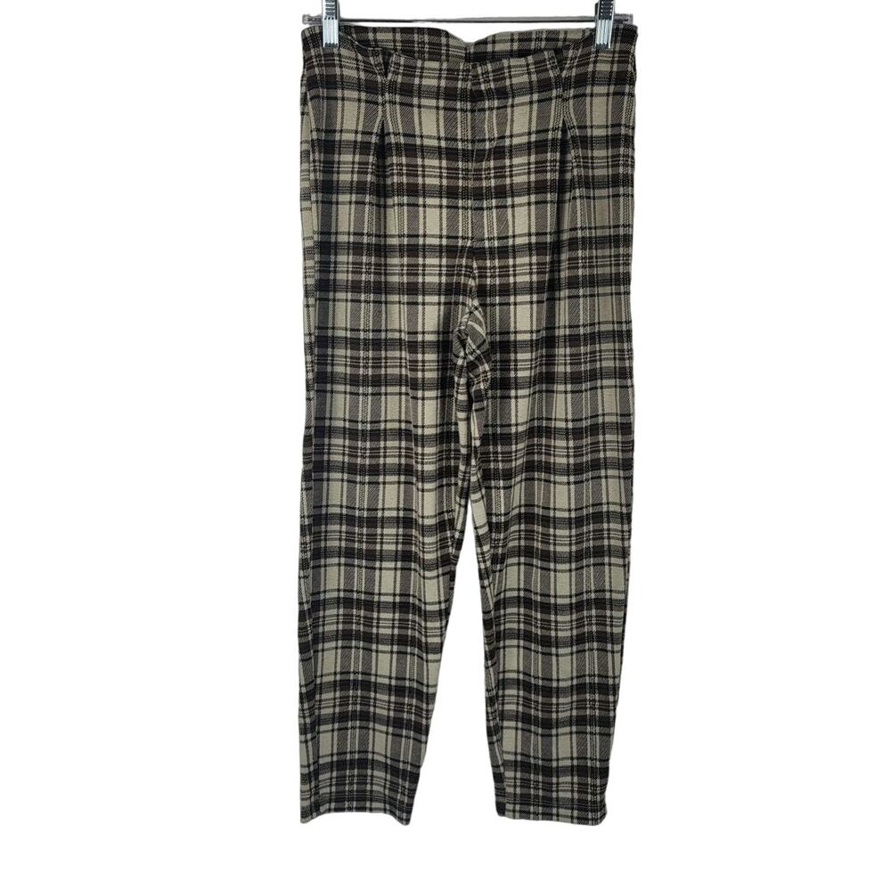 Free People Brown Plaid Business Work Cruise Date Night Women's Pants XS